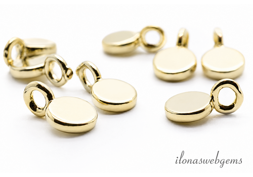 Premium gold plated hangertje ca. 5mm