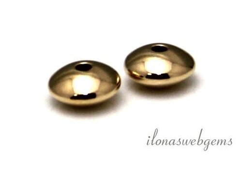 14/20 Gold filled disc ca. 7.3x3.6mm