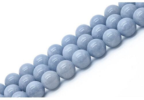 Angelite beads round approx. 8mm