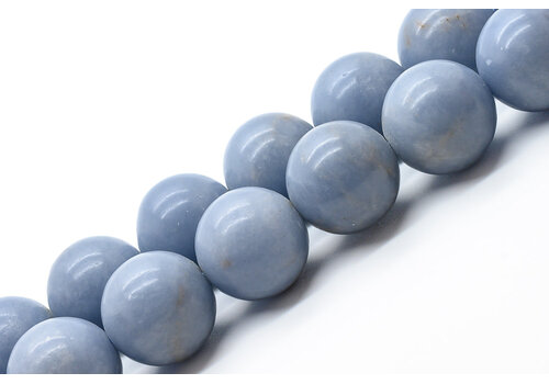 Angelite beads round approx. 16mm