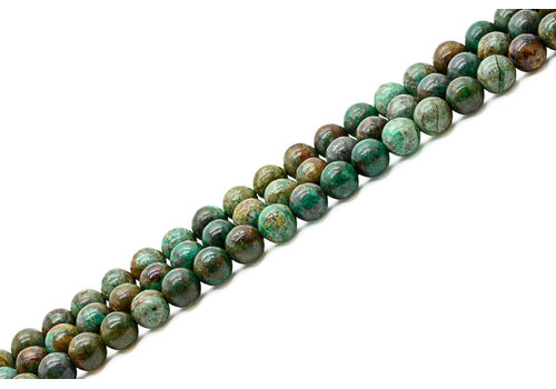 Chrysocolla kralen groen/blauw rond ca.  7.5mm