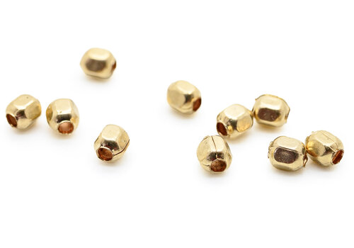 14/20 Gold filled kraaltje zeskant ca. 2mm