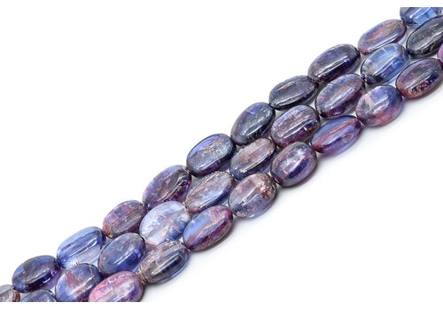 Paarse Mystiek Kyaniet kralen ovaal ca. 10x8x3mm