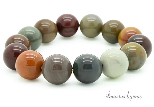 Alxa Agaat armband ca. 17mm AAA kwaliteit