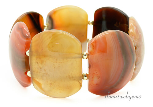 Agaat armband ca. 37x28x8mm