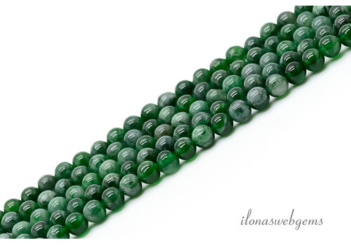 Mini jadeite beads, round, approx. 3mm