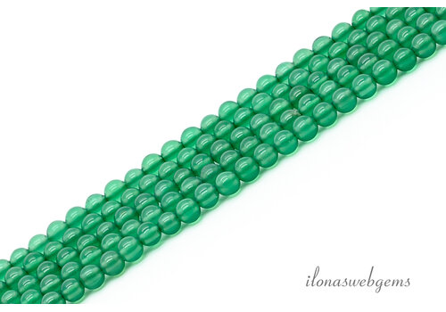 Groene Onyx kralen rond ca. 2mm