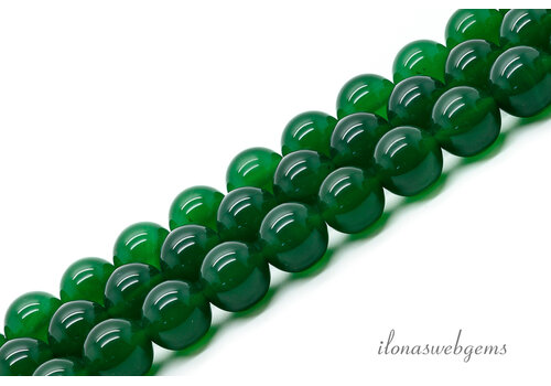 Grüne Onyxperlen, rund, ca. 12 mm