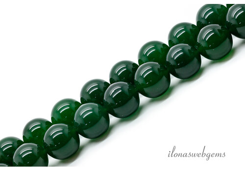 Groene Onyx kralen rond ca. 16mm