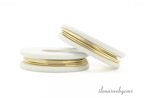 1 meter Premium gold plated draad 0.6mm