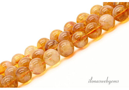 Citrine beads round approx. 8mm