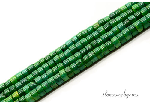 Groene Howliet buiskralen ca. 4.5x2mm