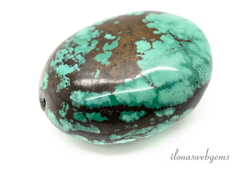 Turquoise bead approx. 40x33x23mm