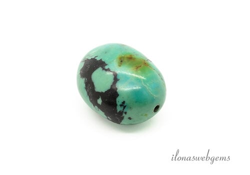 Turkoois Turquiose kraal ca. 23x22x14mm