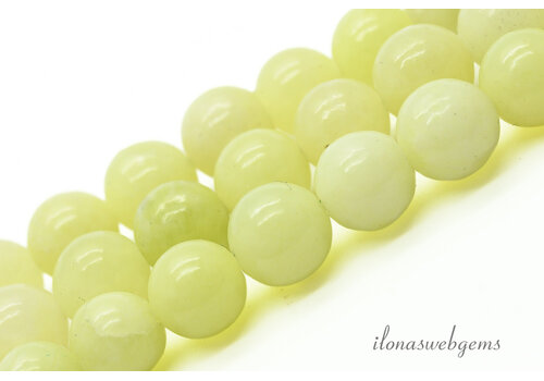 Lemon Jade kralen rond ca. 6mm