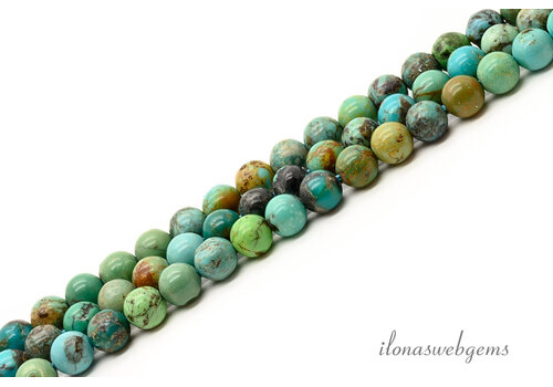 Turquoise Turquoise round beads approx. 6mm