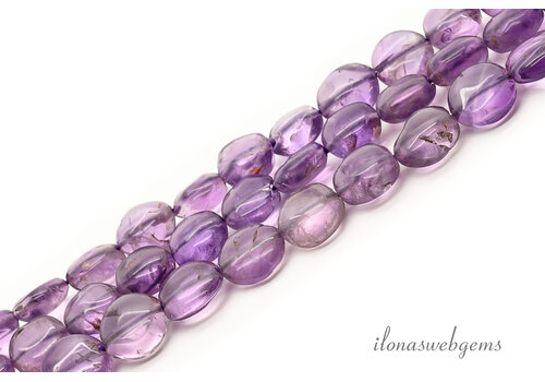 Amethystperlen, ca. 7 x 4 mm