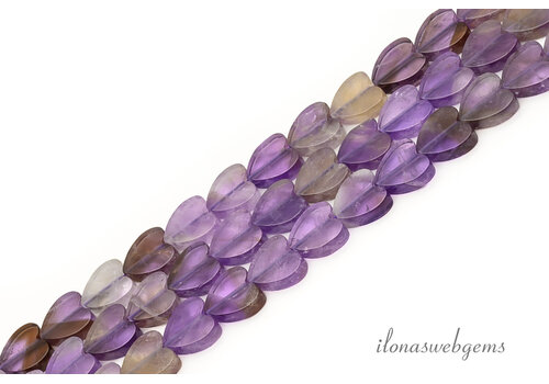 Amethyst-Herzperlen, facettiert, ca. 8 mm