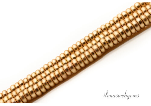 Hematiet discs ca. 3x1mm
