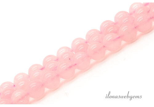 Rose quartz beads around 8mm