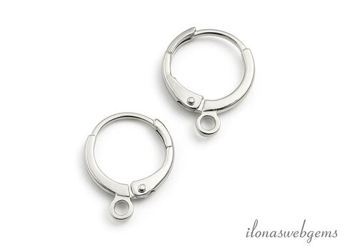 1 paar Premium zilver plated creolen ca. 14.5mm