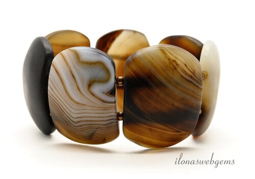 Agaat armband ca. 36x29x9mm