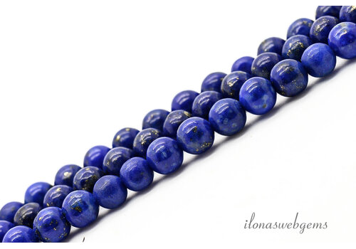 Lapislazuli-Perlen, rund, ca. 3,5 mm, AA-Qualität