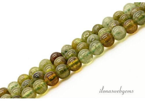 Green Garnet beads round approx. 4.5mm