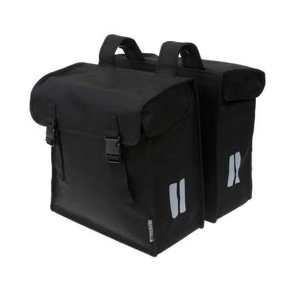 BASIL MARA XXL DOUBLE PANNIER BAG WATER RESISTANT 47L: BLACK