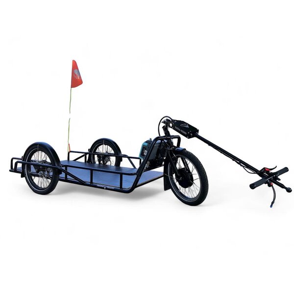 Carla Cargo E-Carla Maxi Black trailer (with Battery & Charger, base plate & standard hitch, Dimensions loading area: 1650 x 850 mm)