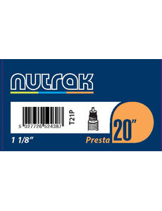 Nutrak 20 x 1 1/8 inch Presta inner tube (28-451) (for Tern Verge X11 and other narrow 20" tyres)