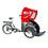 CHRISTIANIA Christiania T-model (Taxi) Shimano Mid drive, integrated battery, canopy iwth hinge, bench with 2x harness, hydraulic brakes