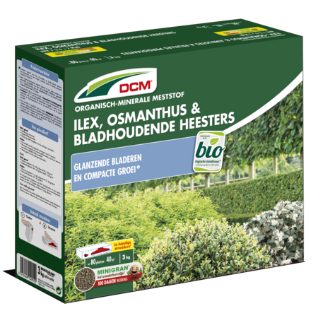DCM Meststof Ilex, Osmanthus & Bladhoudende heesters (3 kg