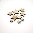 Decoratieve houten sterren voor knutselen (9st)