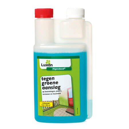 Luxan Luxan Algendood® 500 ml tegen groene aanslag op bestratingen, paden, terrassen en houtwerk