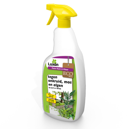 Luxan Patio Kant & Klaar 750 ml tegen onkruid en mos op bestratingen en paden