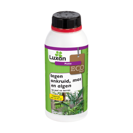 Luxan Patio 500 ml tegen onkruid en mos op bestratingen en paden