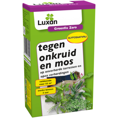Luxan Greenfix Zero 125 ml tegen onkruiden en mos op onverharde terreinen en open verhardingen