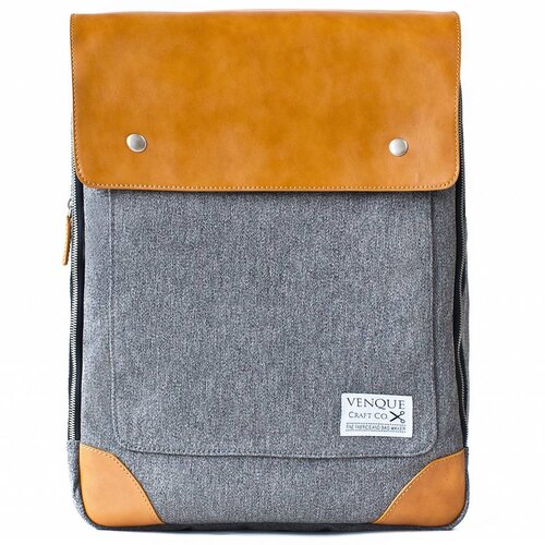 Venque Venque Flatsquare Rugzak Grijs Venque Venque Flatsquare Rugzak Grijs