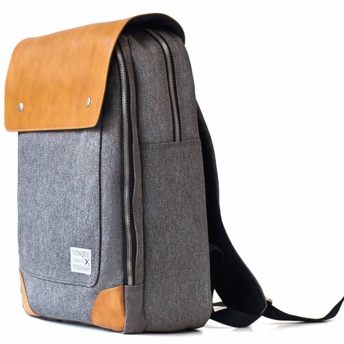 Venque Venque Flatsquare Rugzak Grijs Venque Venque Flatsquare Rugzak Grijs