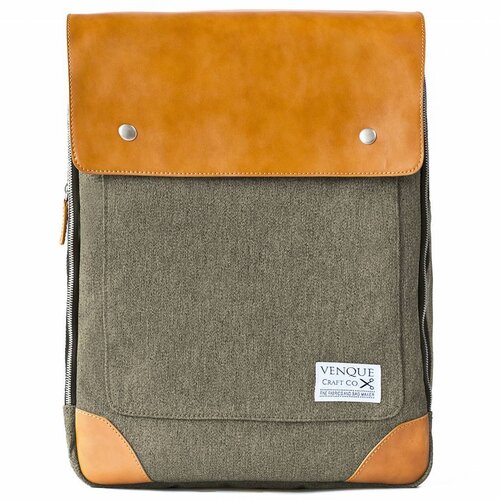 Venque Venque Flatsquare Rugzak Bruin Venque Venque Flatsquare Rugzak Bruin