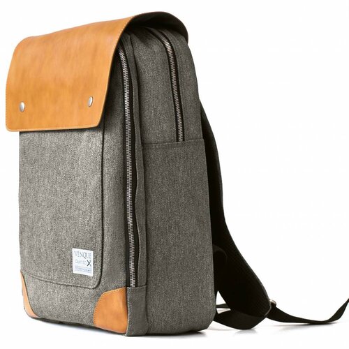 Venque Venque Flatsquare Rugzak Bruin Venque Venque Flatsquare Rugzak Bruin
