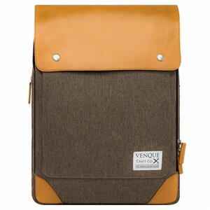 Venque Venque Flat mini Rugzak Bruin