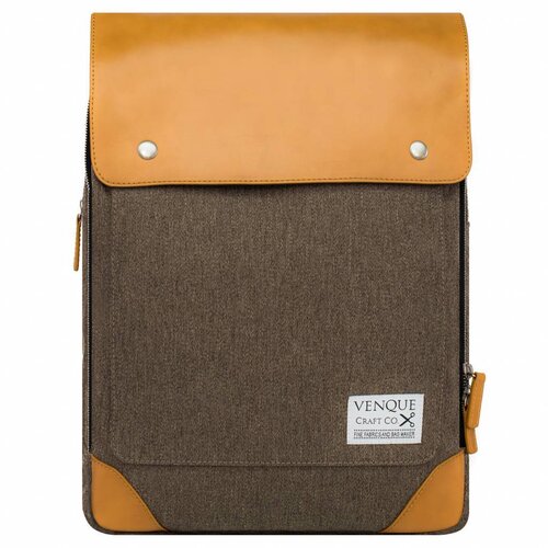 Venque Venque Flat mini Rugzak Bruin Venque Venque Flat mini Rugzak Bruin