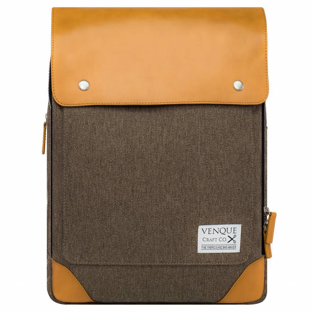 Venque Flat mini Rugzak Bruin Venque Flat mini Rugzak Bruin