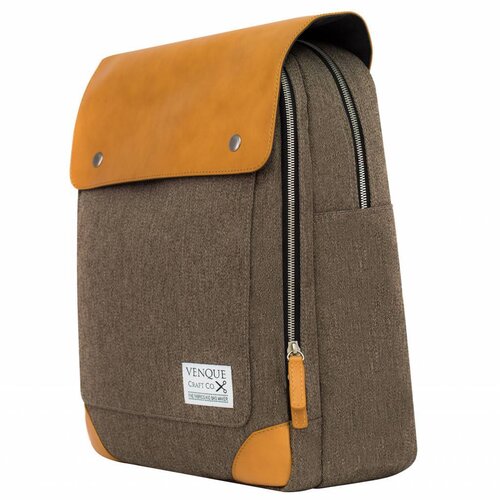 Venque Venque Flat mini Rugzak Bruin Venque Venque Flat mini Rugzak Bruin