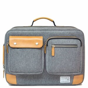Venque Venque Briefpack XL Laptoptas Grijs