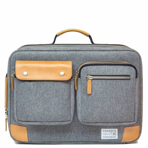 Venque Venque Briefpack XL Laptoptas Grijs