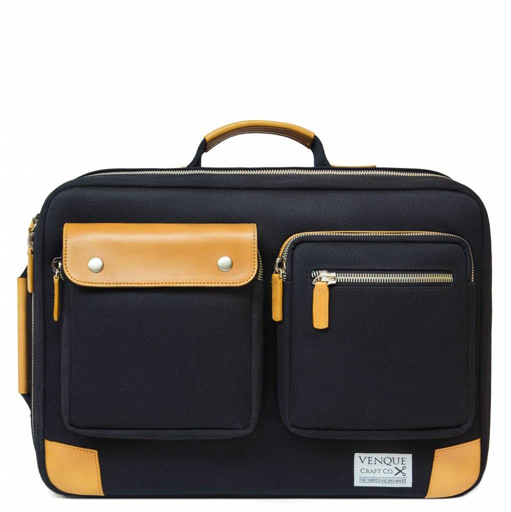 Venque Briefpack XL Laptoptas Zwart Venque Briefpack XL Laptoptas Zwart