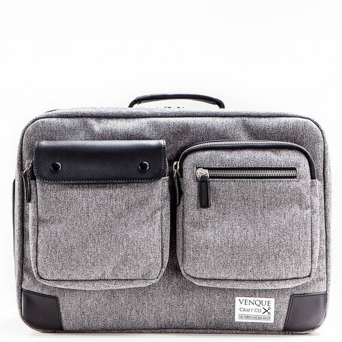 Venque Venque Briefpack XL Laptoptas Grijs BE